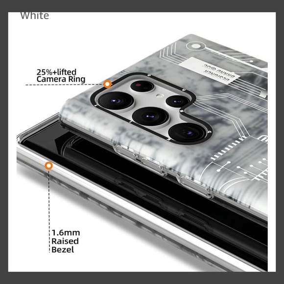 YOUNGKIT Shockproof for Samsung Galaxy S23 Ultra Case -WHITE - Picture 3 of 6